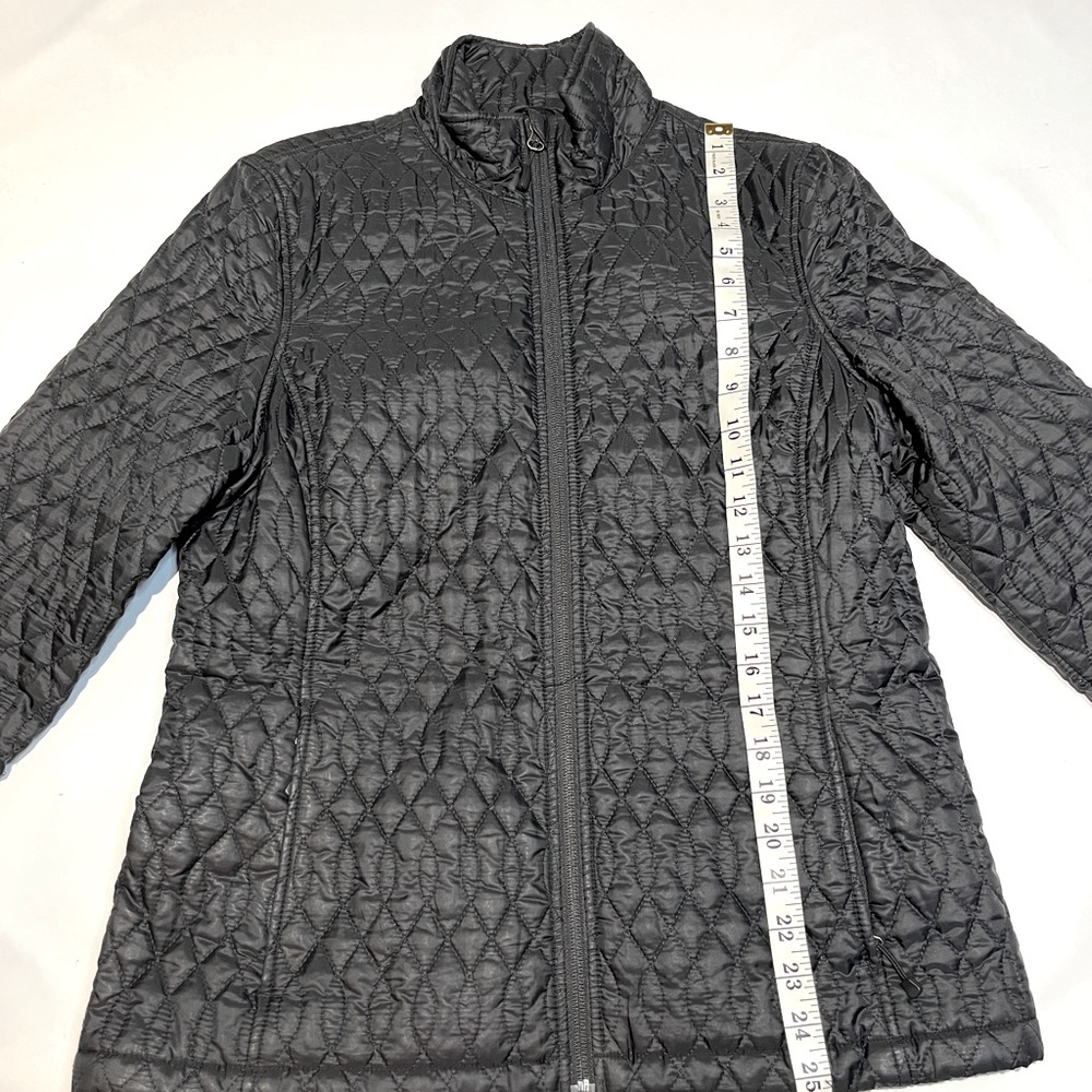 Land’s End Woman’s Quilted Light Weight  Puffer Jacket, Black, Size Small 6-8